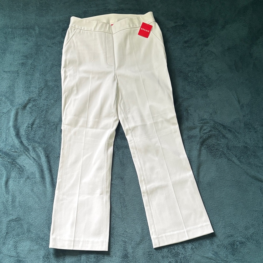 SPANX Classic White Kick Flare Pants